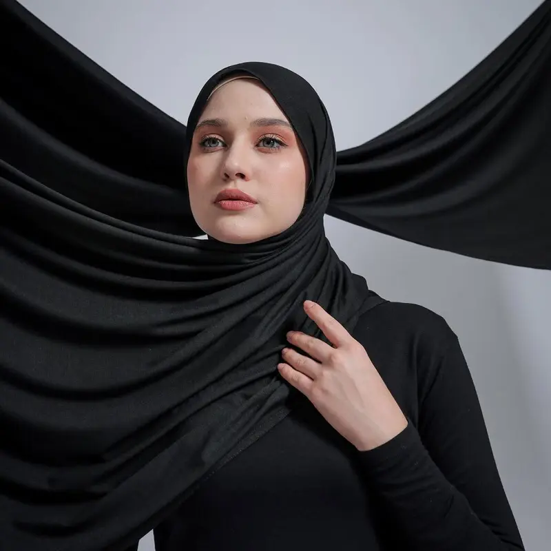 PASHMINA KAOS RAYON PREMIUM SIZE 180X75 STYLE KOREA HIJAB KEKINIAN 1
