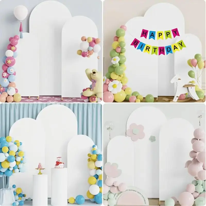 Wedding Arch Cover, 1 Count Double-sided Wedding Arch Backdrop Cover, Versatile Backdrop for Wedding Birthday Teen Shower and Special Events, Banners 6