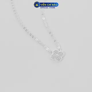 Huy K Viễn Chí Bảo Dây chuyền cỏ đính đá chất liệu bạc 925 - D400885