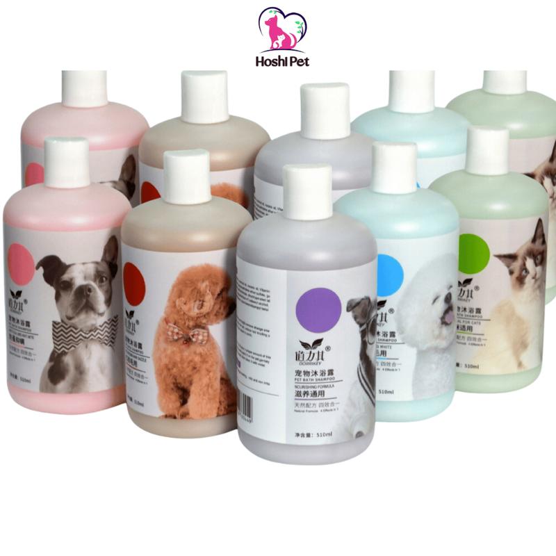  Sữa tắm cho chó mèo Dorrikey ngừa ve rận nấm ngứa viêm da khử hôi dưỡng mượt lông 510ml 