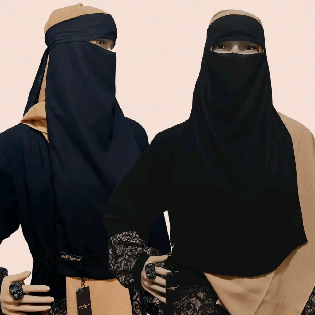 Niqab Cadar Saudi Cadar Bandana Premium Evahabsyee