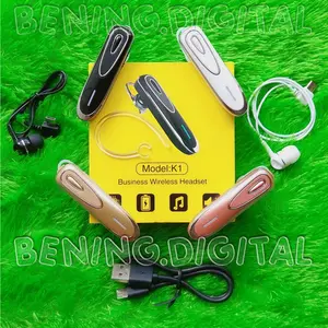 Original K1 bluetooth handset siaga panjang READY STOK earphone headset termurah airpod wireless gaming