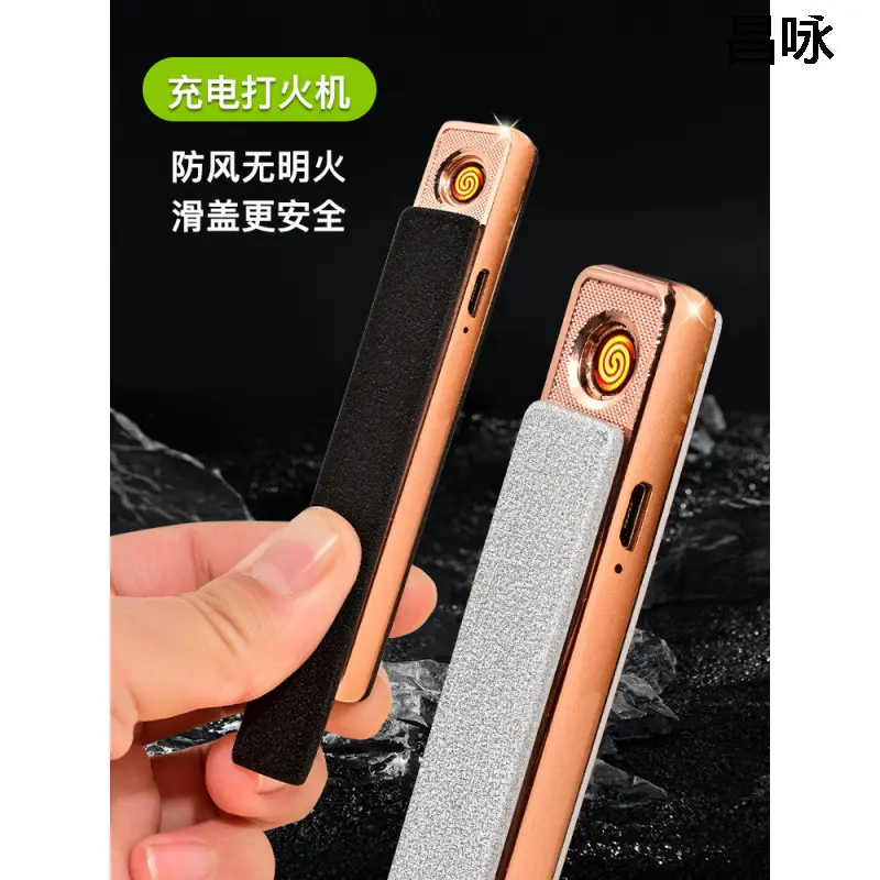 Dụng cụ tạo lửa Điện Cổng Usb Sạc Nhanh Chống Gió Có Nút Đánh Lửa Điện Tử tiện lợi