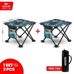 dijualSPEEDS Kursi Lipat Pancing Camping Fishing Folding Chair Camping Piknik Keluarga Outdoor Minimalis 031-20 - 11 BIRUterlaris