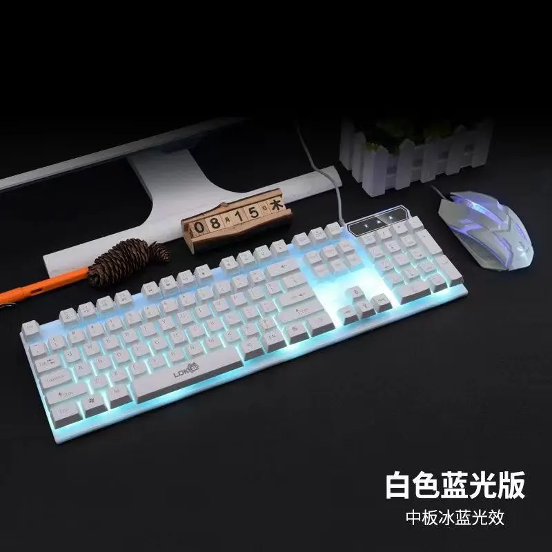 Bộ Chuột Bàn Phím Cảm Giác Cơ Học, Thích Hợp Chơi Game, Máy Tính Để Bàn Và Máy Tính Xách Tay, Có Dây, Chuyên Dụng Cho Văn Phòng Và Gia Đình, Chức Năng Bảng Typing, Năm 2024