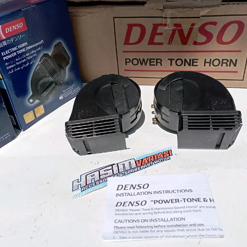 ORIGINAL KLAKSON KEONG DOUBLE DENSO WATERPROOF ANTI AIR UNTUK MOTOR DAN MOBIL AKI 12 VOLT Car 3