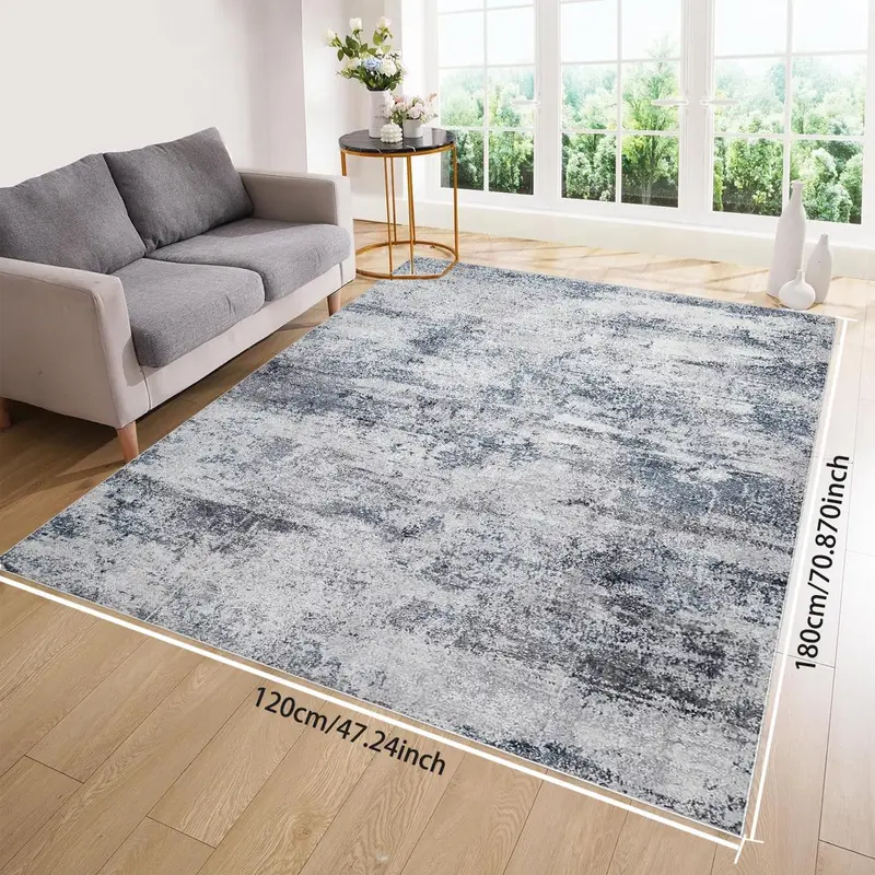 Modern Non-slip Soft Carpet, Rectangle Home Decorative Mat, Anti-slip Floor Mat for Living Room Bedroom Home Decor, Large Living Room Rugs 4