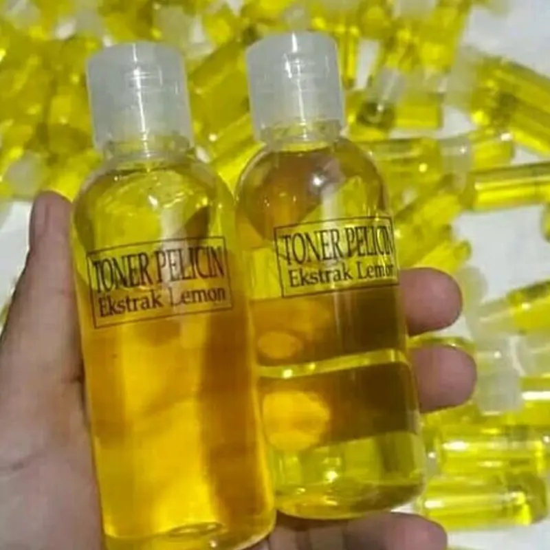 6 BOTOL - TONER PELICIN WAJAH EKSTRAK LEMON 60ml 1