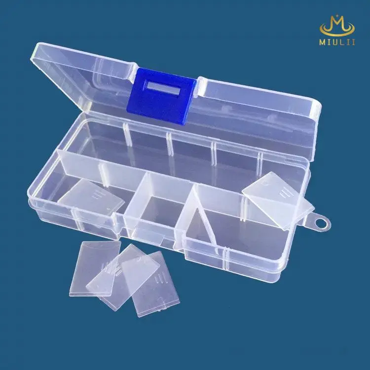 (BM)MIULII Kotak Kuku Palsu 10 space/15 space Penyimpanan Plastik 1