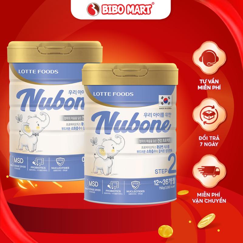 Sữa Công Thức Nubone 750g Sữa Bột Hỗ Trợ Tiêu Hóa Tăng Sức Đề Kháng Phát Triển Toàn Diện Cho Bé - Bibo Mart