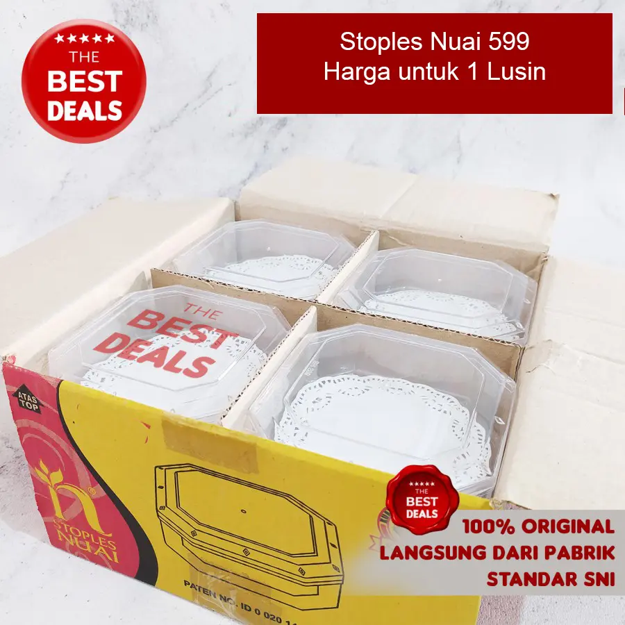 Nuai Toples Kue Segi 8 SN 599 (12 pcs) / Nastar / Kue Kering