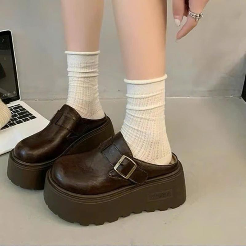 SỤC NỮ LÓT LÔNG ĐỘN ĐẾ CAO HÁCH DÁNG THÍCH HỢP CHO MÙA THU ĐÔNG CHẤT DA LÌ MỊN PHỐI KHUY CẠNH CAO [ 8CM ]