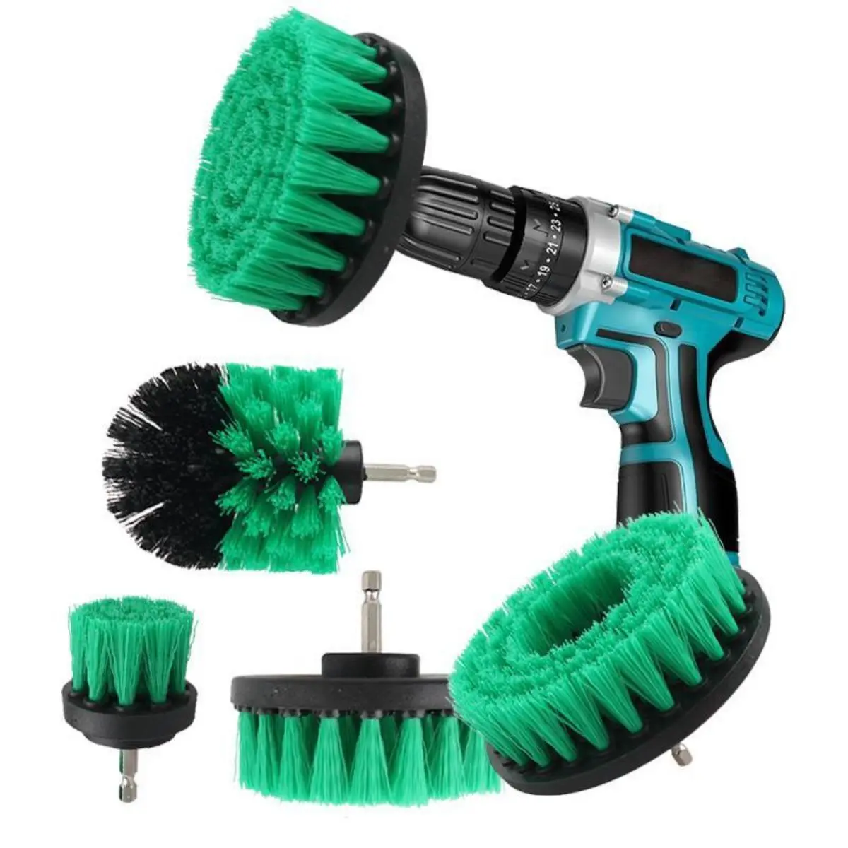 Bộ Vệ Sinh Bàn Chải Khoan, 4 Cái, Bàn Chải Chà, Có Thanh Nối Dài, Thích Hợp Cho Vữa Xe Hơi, Vòi Hoa Sen, Nhà Bếp, Dụng Cụ Vệ Sinh Chăm Sóc Ô Tô
