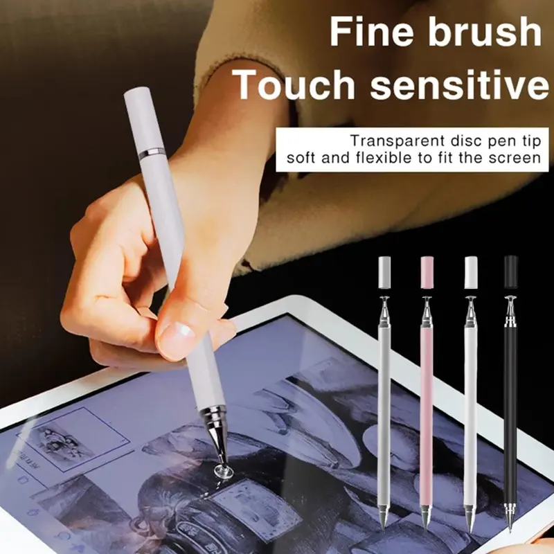Bút Cảm Ứng 2 Trong 1, Bút Cảm Ứng Thông Dụng, Dành Cho Điện Thoại Thông Minh Android Và IOS Android, Bút Cảm Ứng, Thích Hợp Để Chụp Ảnh Và Viết 1