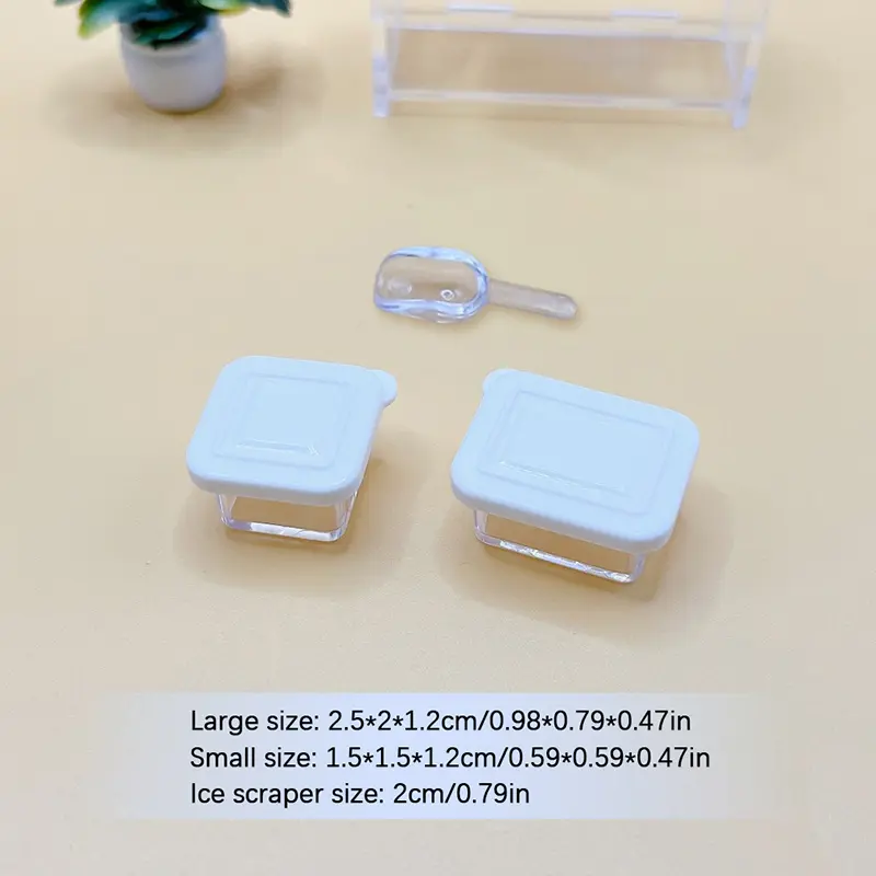 Hộp Cơm Trưa Nhà Búp Bê, 1 / 12, Hộp Đựng Đồ Bento, Có Mô Hình, Đồ Trang Trí Nhà Bếp Thu Nhỏ, Thích Hợp Cho Nhà Búp Bê, Đồ Chơi Cảnh Nhà Búp Bê, 1 Bộ 5