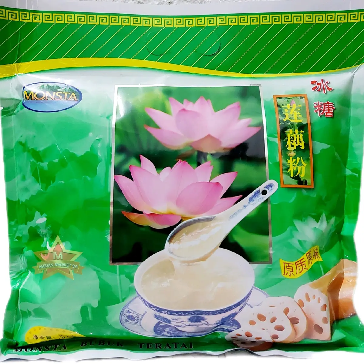 [100% ORIGINAL] MONSTA BUBUK AKAR TERATAI INSTANT 300G | BUBUR TERATAI | AKAR TERATAI | MONSTA | BUBUK TERATAI