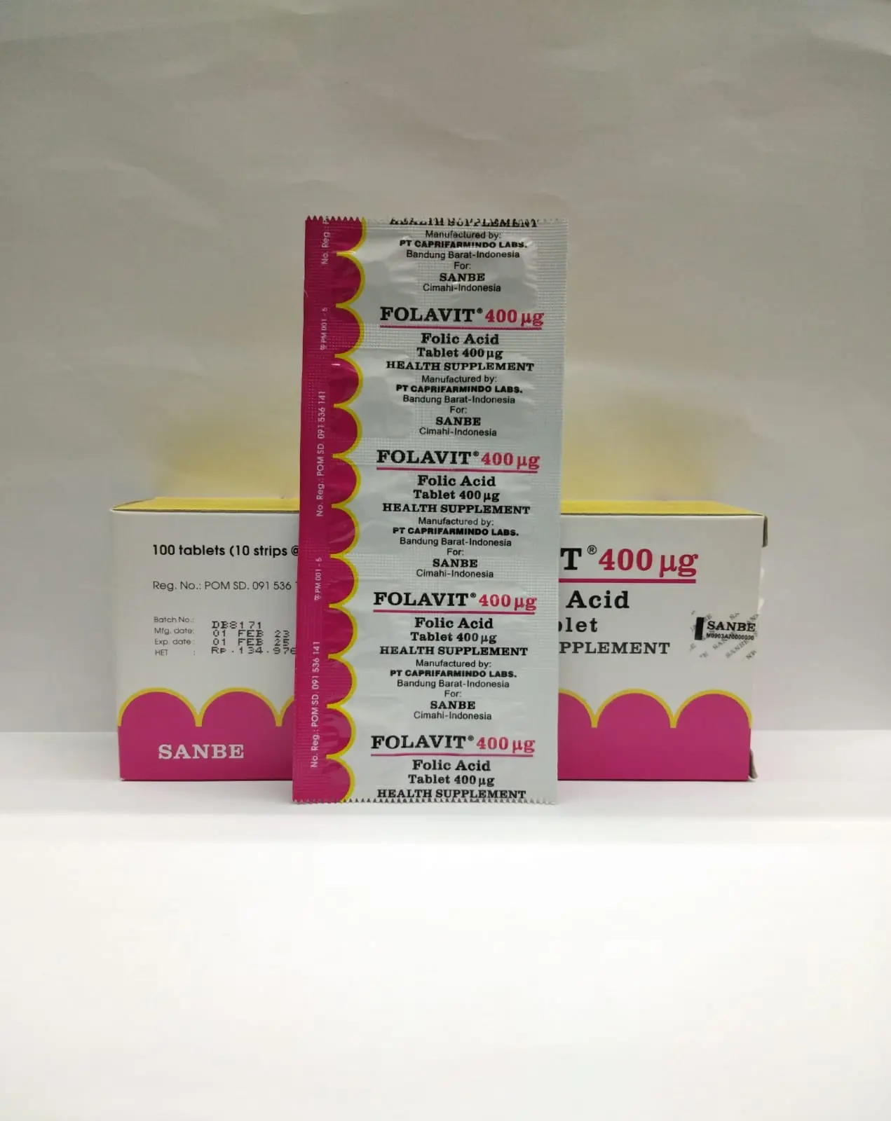 FOLAVIT 400 UG FOLIC ACID ISI 10 TABLET