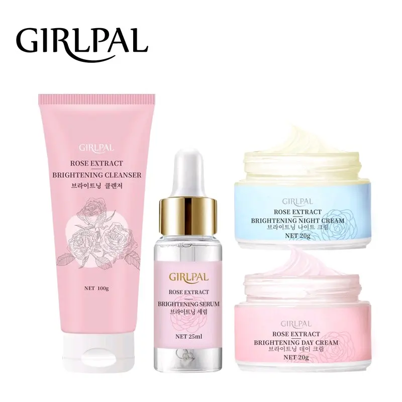 (ORI 100% Habisin stock) GIRLPAL ROSE BRIGHTENING SKINCARE SERIES MENCERAHKAN Semua Jenis Kulit Hidrasi