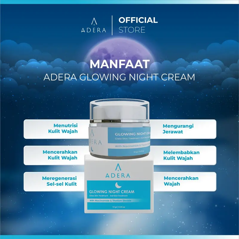 Paket Adera Cream, Facial Wash, Toner, Wajah Glowing Putih Bersih Bebas Jerawat Kusam Flek Bintik Hitam BPOM 100% Original Mencerahkan Membersihkan Muka Perawatan Vitamin Perawatan Vitamin Pencerah 4