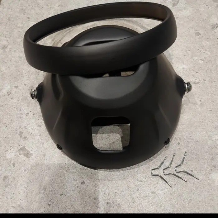 Batok lampu 7 inch daymaker 7 in "7 w175 tiger rxking megapro custom - Hitam