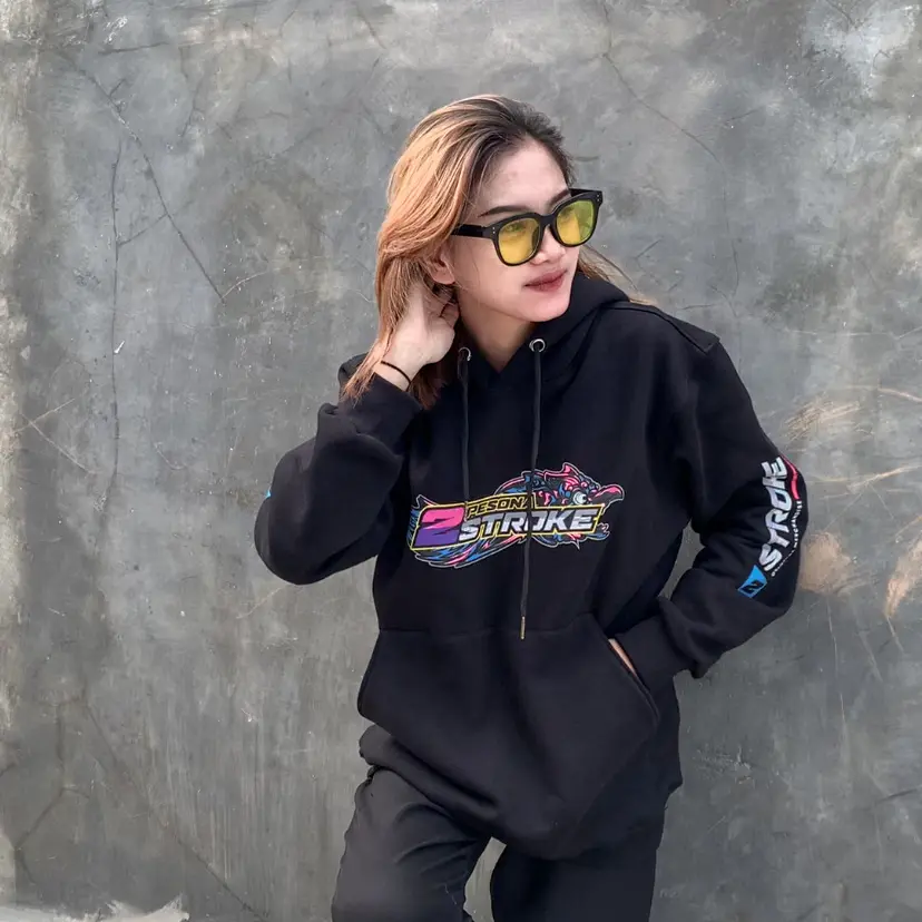 Kaperacer Hoodie Pesona original kaos & jaket racing premium 2 & 4 stroke hitam putih keren terbaru Distro Fleece
