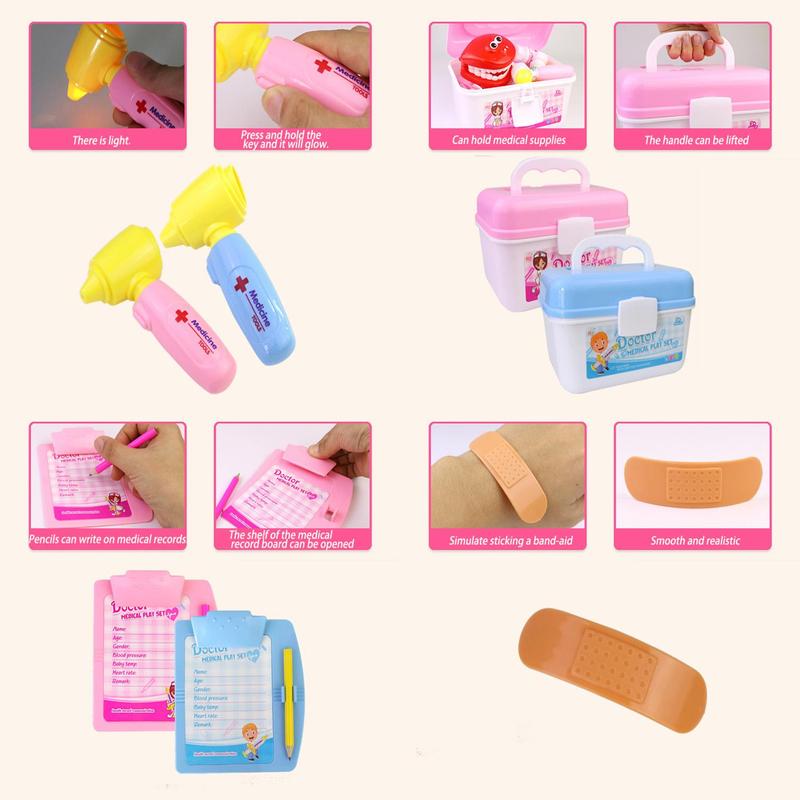 35pcs/set Doctor's Kit Toy, Pretend Play Medical Kit For Kids, Pretend Play Toy For Children's Gift 2