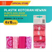 Gambar M-Pets Dog Poop Bag Dispenser Rose 4x15 Pcs / Plastik Kotoran Hewan dari M-Pets Volk Pets Indonesia Kota Tangerang 3 Tokopedia