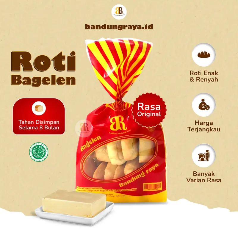 Roti Kering Bagelen Bandung Raya Oval Mini Ori 0