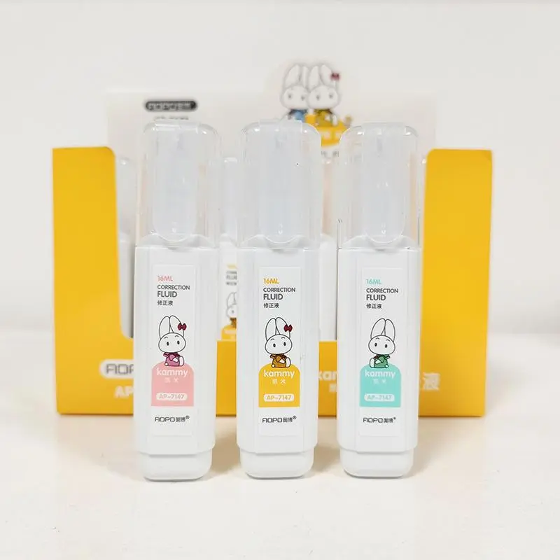【COD】AIGD Tipex / Correction Fluid /Perlengkapan sekolah / Cairan Koreksi/Penghapus Cair/ 16ml /1 PCS-(AB7147) Pencil Stationery Tool