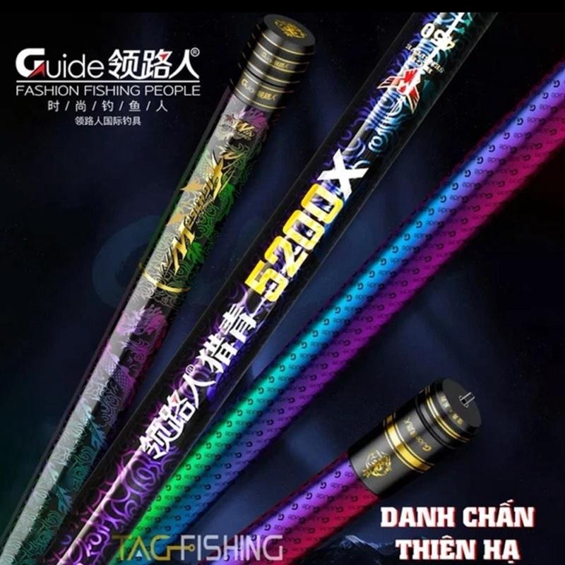 ( BH 1 NĂM 1 LÓNG ) Danh chấn thiên hạ 8H 5200X + 8 quà tặng: 1 phao đèn + 4 phao chuyên đài + 1 trục + 1 ngọn zin + 1 bộ thẻo 10 lưỡi câu Fishing Bắt Cá Nam Cần câu câu cá