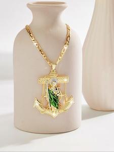 Collar con Colgante Elegante para Hombre, Bisutería de Moda para Fiesta, Decoración Diaria de Ropa, Joyería Exquisita y Comodín para Regalo de Cumpleaños