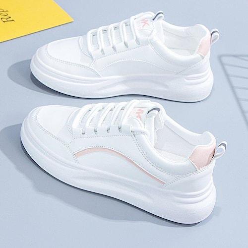 PVN Sepatu Cewek Wanita Kasual Olahraga Running Tinggi Import Premium Quality shoes Sport Trendy K-Fashion Footwear Korean Canvas Sneakers Cewek Casual Casual sepatu  bawah 0