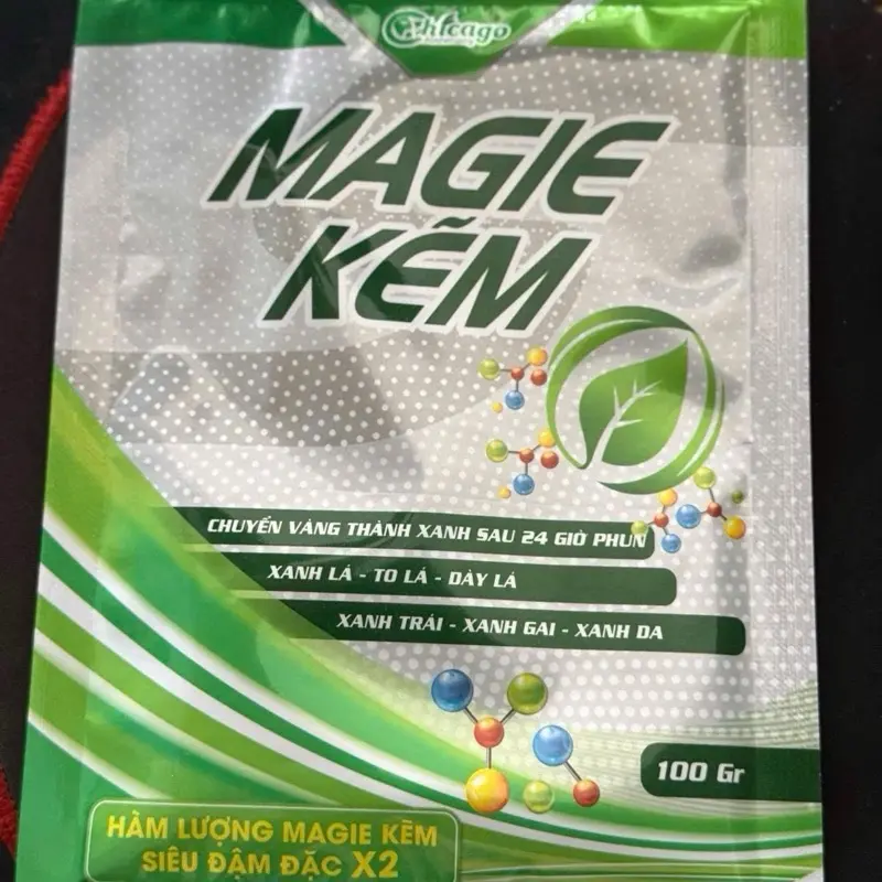 Magie kẽm 100gr xanh lá dày lá