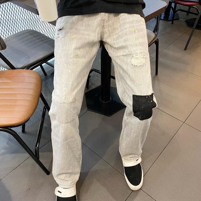 Quần suông nam Dsq xám vá đen hàng xịn Siêu cấp Menswear 0