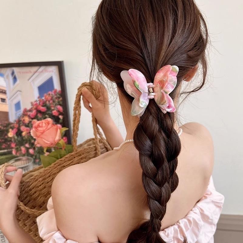 Product Introduction of ED - 6.5CM JEPITAN RAMBUT BUTTERFLY MARBLE FASHION KOREAN PREMIUM / JEDAI KUPU KUPU GLOSSY DOUBLE WINGS 5