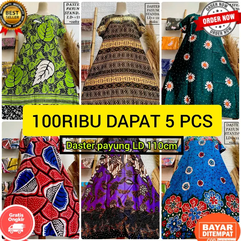 5 pcs DASTER PAYUNG LD 110cm  BUSUI DASTER 100 DAPAT 5 GROSIR DASTER 4