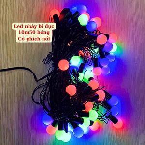 Dây đèn trang trí noel - decor phòng - trang trí quán - đèn nháy nhiều màu chống nước , có phích nối dây led chong nuoc kim cuong