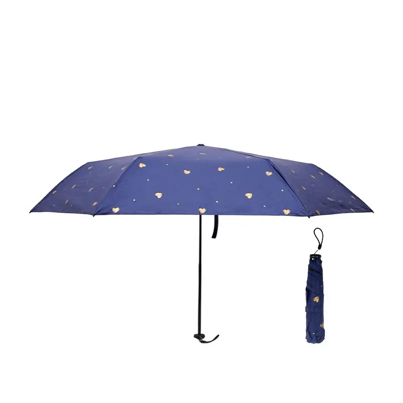 OHSOME - Solo Corner Ultra-lightweight Umbrella Heart Shape Payung Lipat Motif Hati 7
