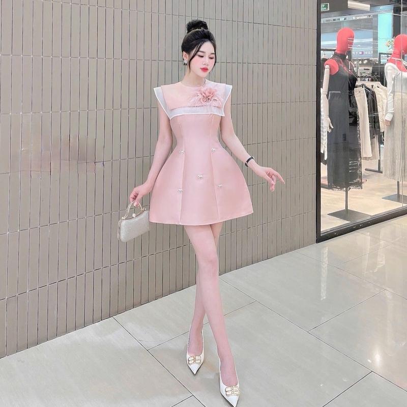 Đầm đi tiệc tafta phối nơ đá sang trọng nữ Pami Dress Trắng Women Nữ[ Kèm Ảnh Thật / CÓ HỒNG] Kem Nhung 6
