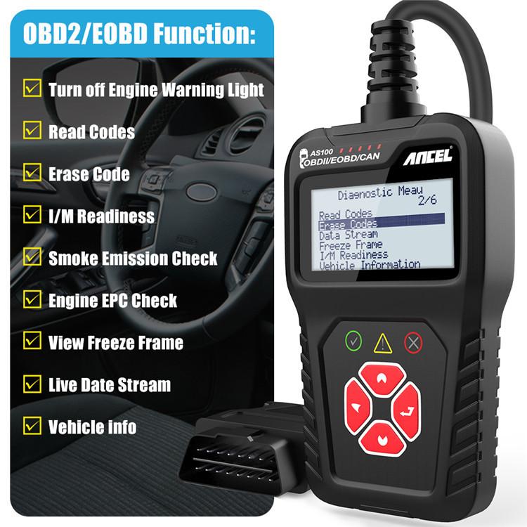 Professional Car Diagnostic Tool🚗 - Ancel AS100 OBD2 Scanner for Engine ...