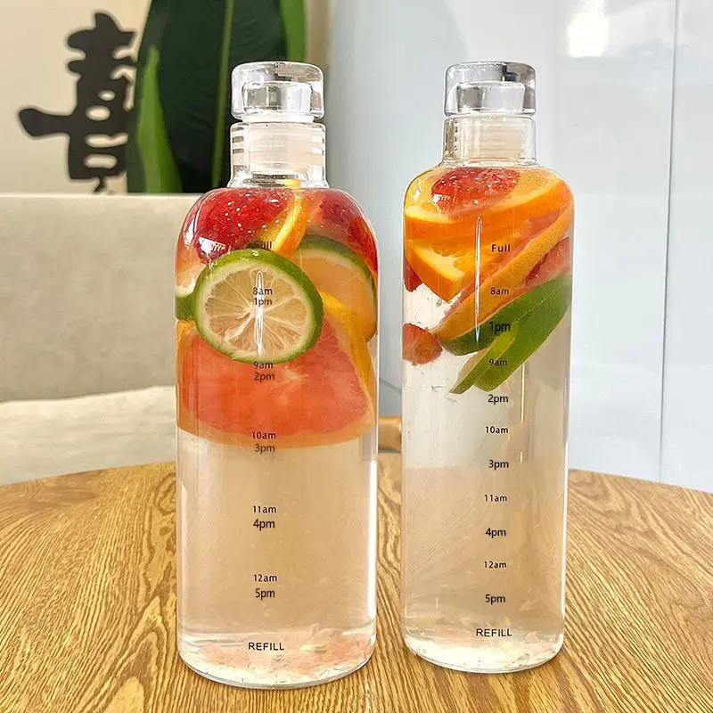 Botol Minum 500ml & 750ml I Botol Transparan I Tumbler Estetik I Botol Portable I Botol Olahraga Water Biru Bottles  Plastik  Kitchenware  Hitam  Pink 1