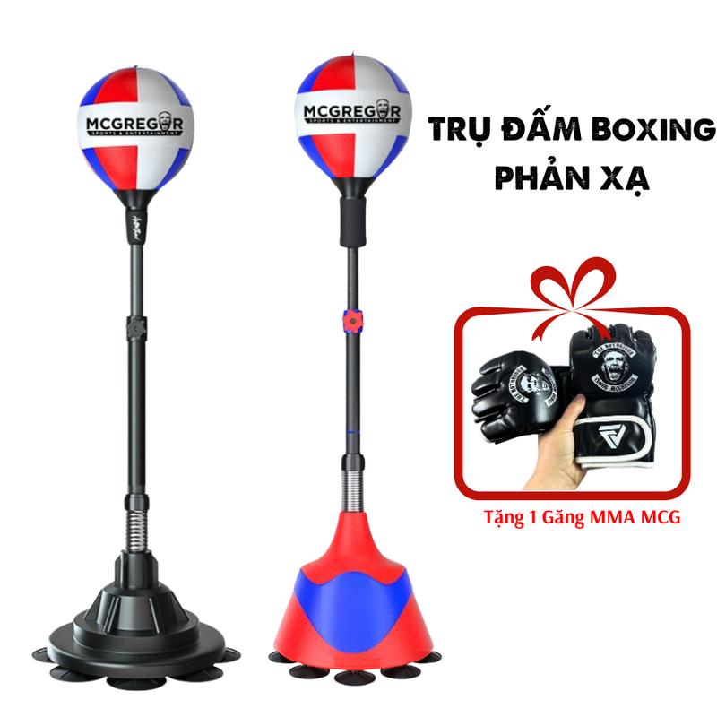 [ TẶNG GĂNG ] Trụ Đấm Bốc Phản Xạ Conor Mcgregor Phiên Bản Lò So Cao Cấp Trụ Bóng Phản Xạ Boxing