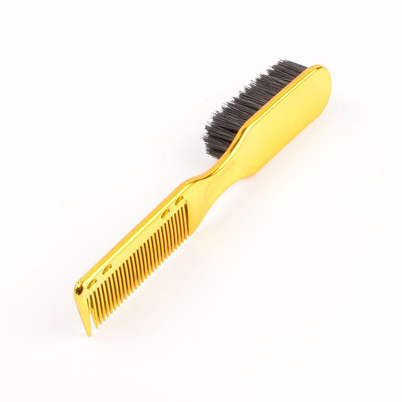 Product Introduction of New Men's Oil Head Texture Comb Hairdressing Comb Beard Styling Brush Cleaning Brush Barber Accessories hairbrush 3
