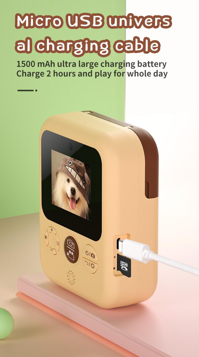 Product Introduction of HD Instant Camera Video Recording Dual Lens Thermal Paper Photo Printing Birthday Gift Boys Girls Toys Digital Kids Camera 25