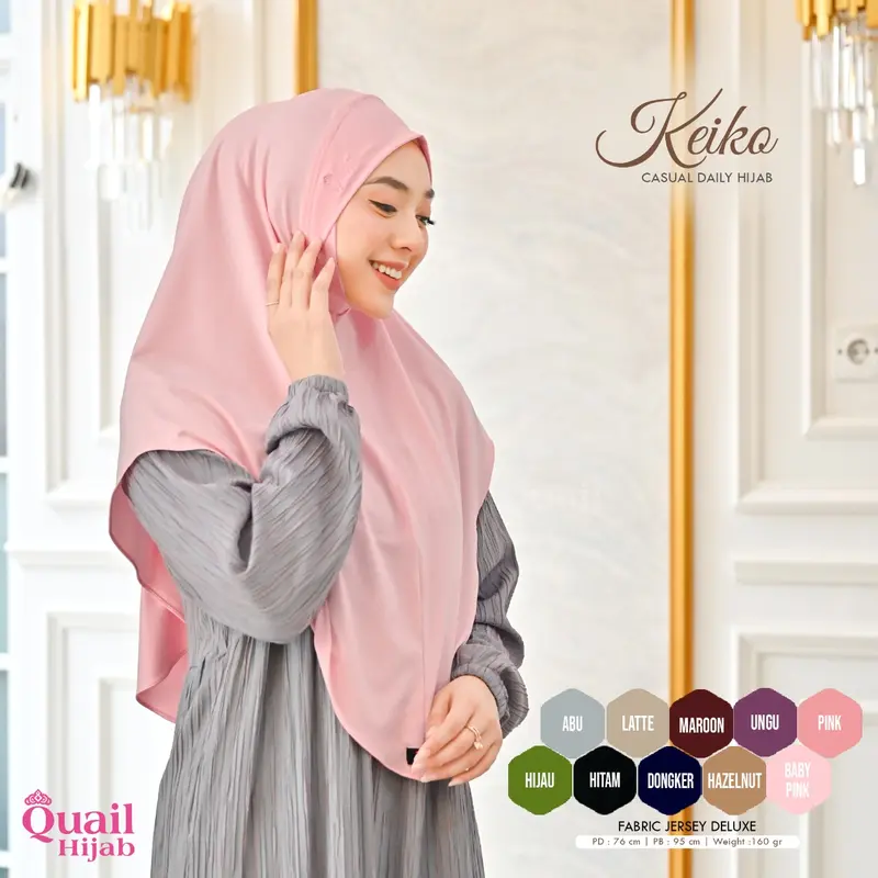 QUAIL HIJAB INSTAN JERSEY KEIKO 2