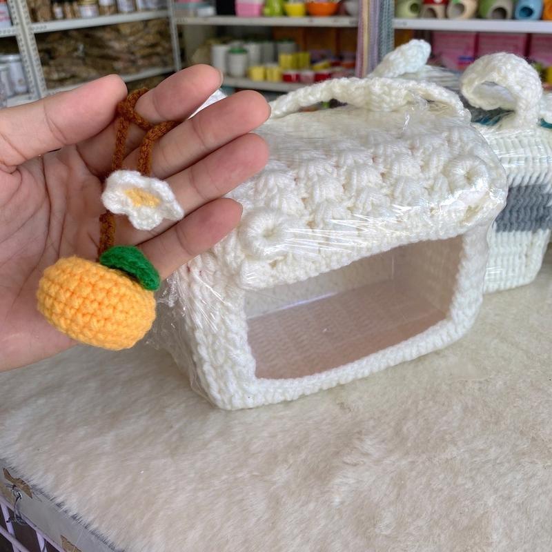 Phụ kiện, móc khóa túi len du lịch cho hamster, sóc, bọ, nhím, thú nhỏ 2