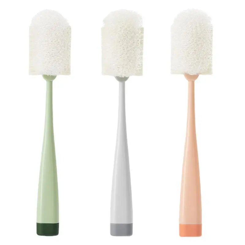 Cup Cleaning Brush, Detachable Long Handle Brush, Sponge Cleaning Brush, Replacement Brush Head, Bottle Brush, Long Pot Brush, Multifunctional Kitchen Cleaning Brush, Easy Foam, Kitchenware For Home Use