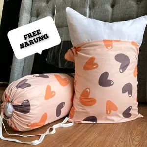 set 2 BUNDLING LITE 100% SILICON GRADE A - (45x60) COTTON SERIES Bantal 2 + Sarung 2