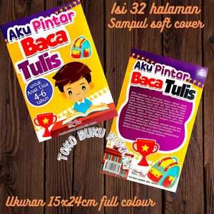 buku aku pintar baca tulis 32 halaman