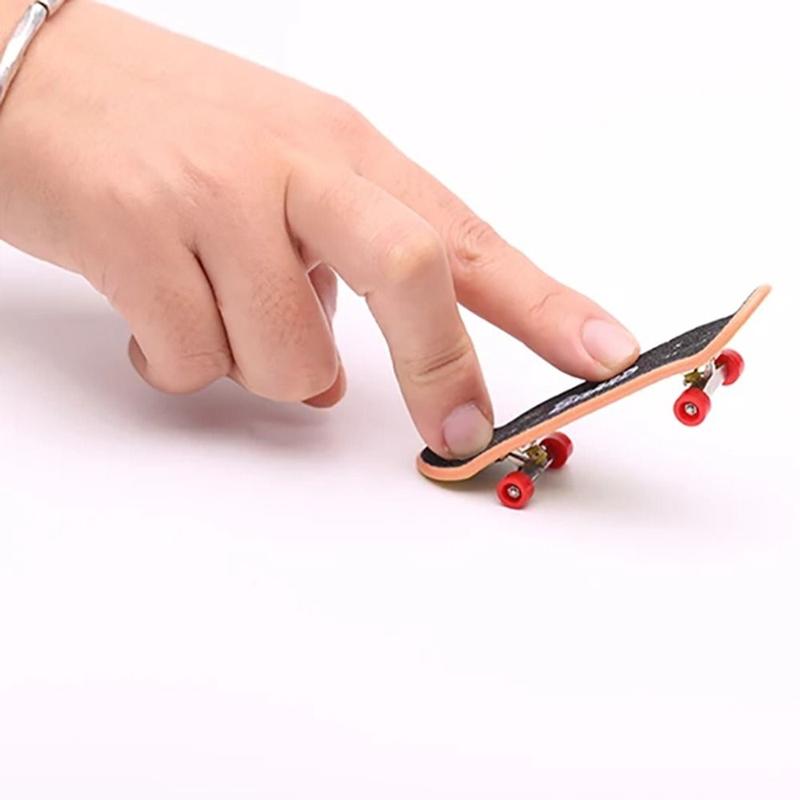 Product Introduction of 1Set Skate Toy Fingers Training Skate Park Ramp Set Plastic Black Tech Practice Deck Funny Finger Skateboards Children 21